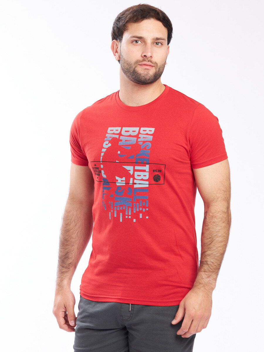 T-SHIRT BASKET 443 - Rojo 