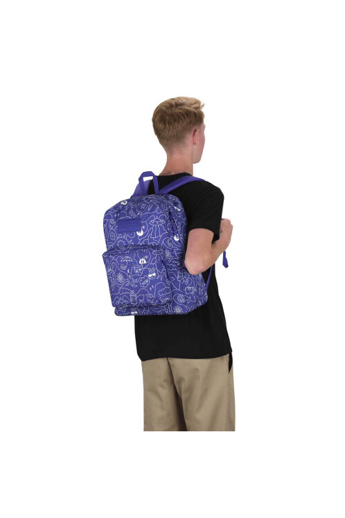 Mochila Portalaptop Superbreak Plus Dub Doodle Purple