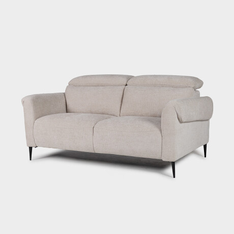 Sofá Matteo - Tela Microfibra - 2 cuerpos 315-3 (Beige)