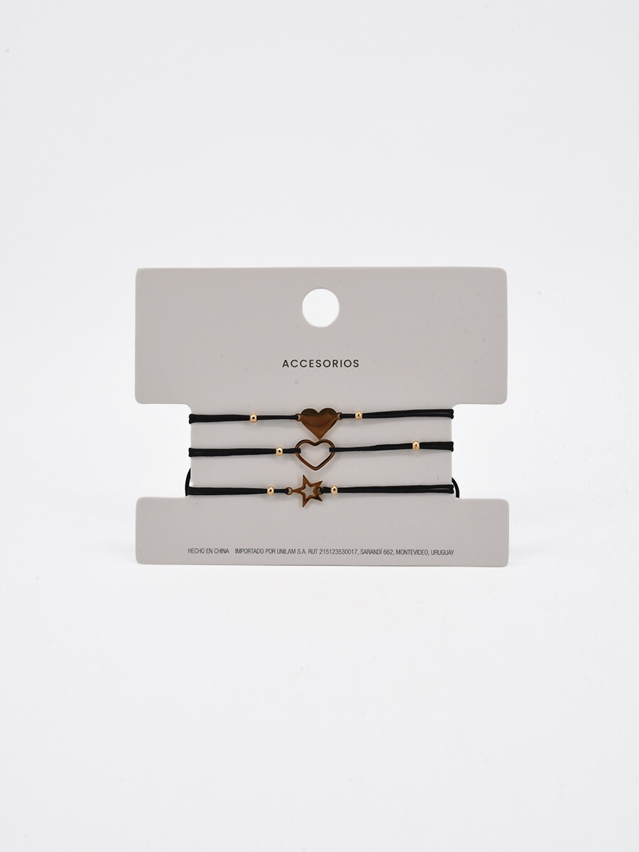 PULSERA CASANDRA PACK X 3 - VARIANTE 1. 