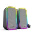 Parlante Gamer Pc Marvo Sg-285 2.0 Luz Rgb GRIS