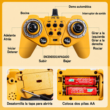 Montacargas a control remoto Amarillo