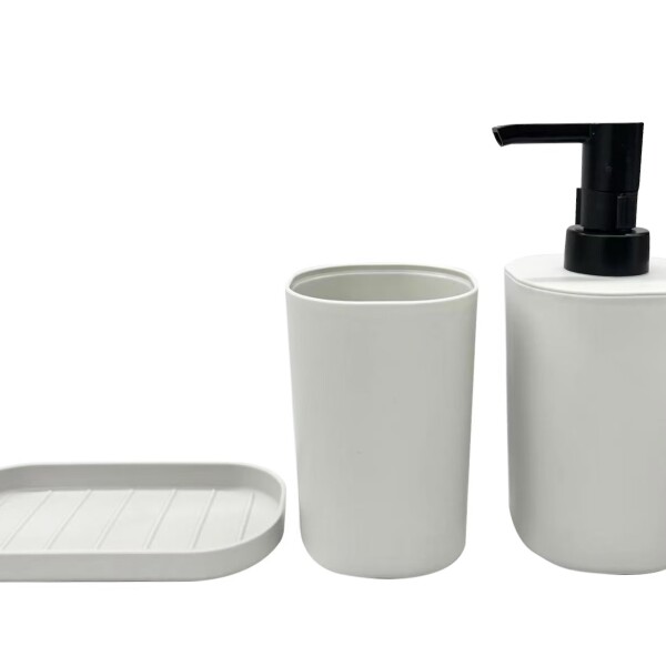 Set accesorios de baño gris