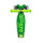 Monopatín Maxi Micro Deluxe Neón Led Plegable Verde
