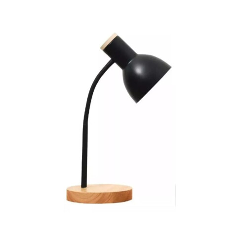 Lampara De Escritorio Velador Portatil Nordica Metal Madera Lectura IMBACK Color Negro Lampara De Escritorio Velador Portatil Nordica Metal Madera Lectura IMBACK Color Negro