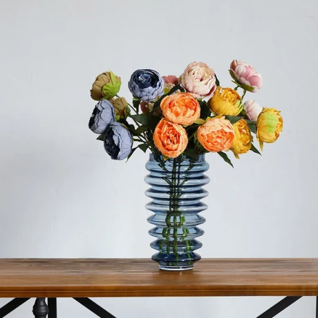 Florero Decorativo Vidrio Róterdam Alto 30cm x Ø15cm Florero Decorativo Vidrio Róterdam Alto 30cm x Ø15cm