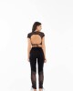 Conjunto Cropped + Legging Negro Futura U