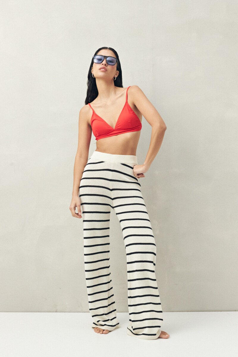 PANTALÓN DALITA Negro/Crudo