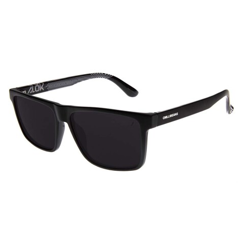 Lentes De Sol Alok Cuadrado - Hombre Negro/Negro
