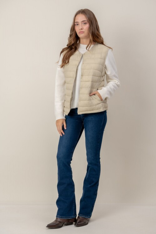 Chaleco Rina Beige