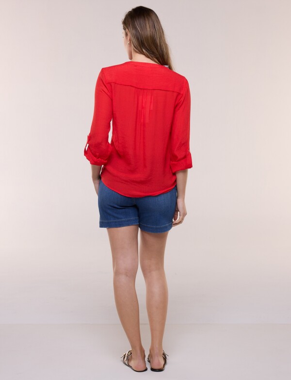 Blusa Nudo Opcional ROJO