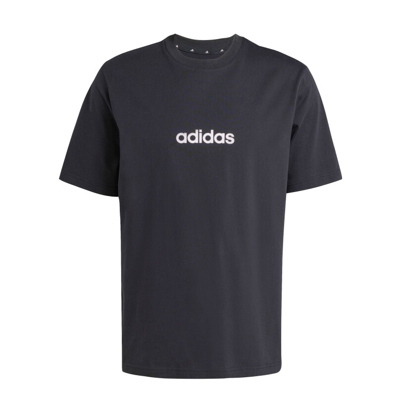 Remera de Hombre Adidas M Lin SJ Negro - Blanco