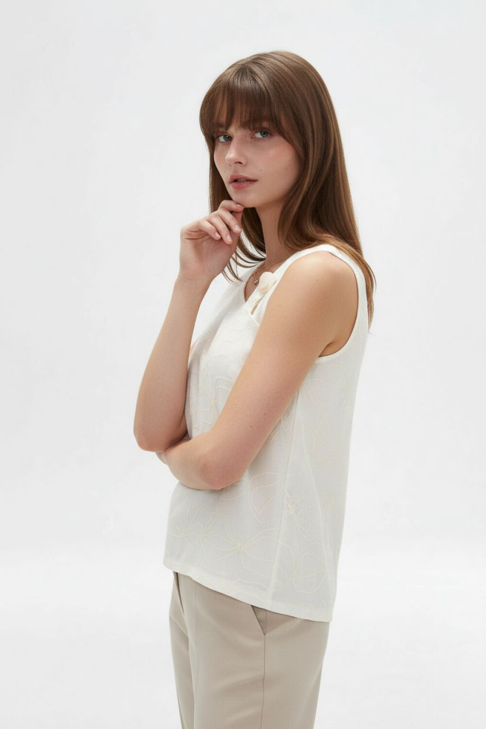 Musculosa Vare Marfil / Off White