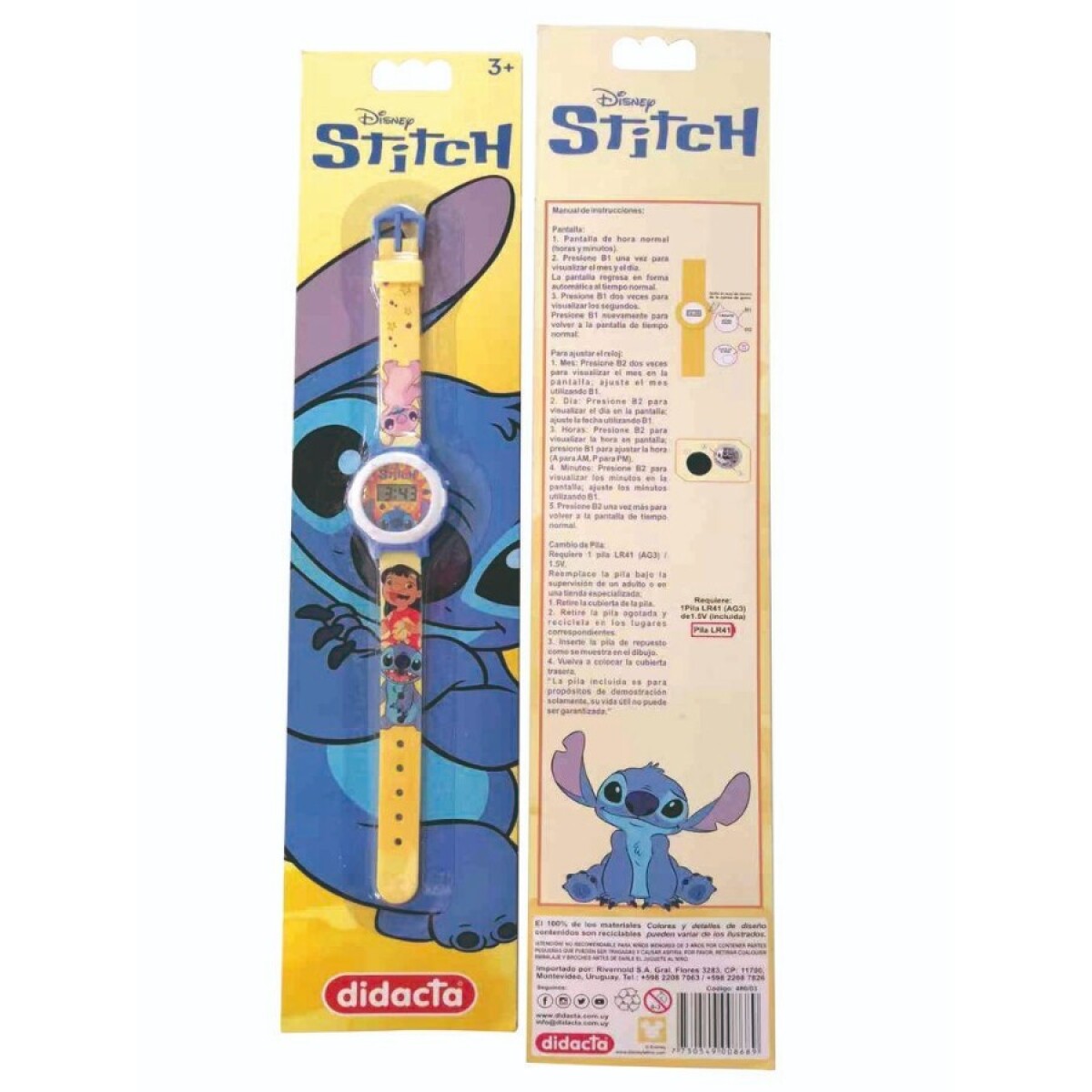 RELOJ STITCH 