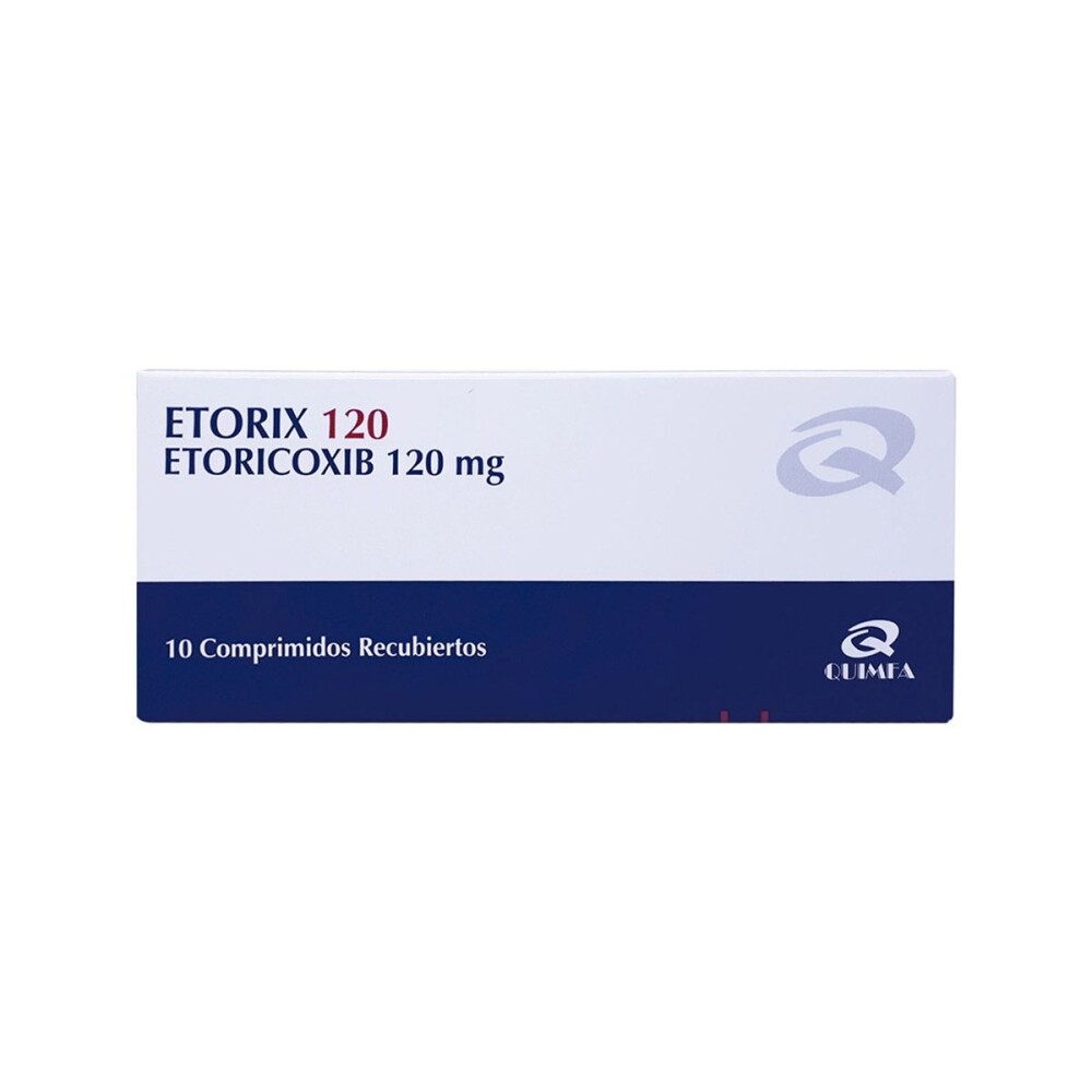 ETORIX 120 MG. CJ X 10 COMP. REC. única