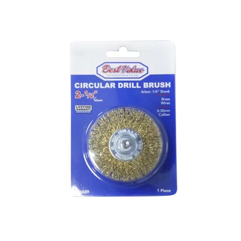 CEPILLO CHATO P/TALADRO 2 1/2 EJE 6MM Cepillo Chato P/taladro 2 1/2 Eje 6mm