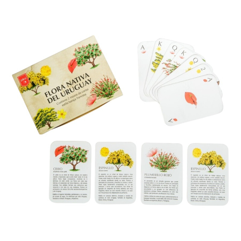 Juego de Cartas Flora Nativa del Uruguay Pika Juego de Cartas Flora Nativa del Uruguay Pika