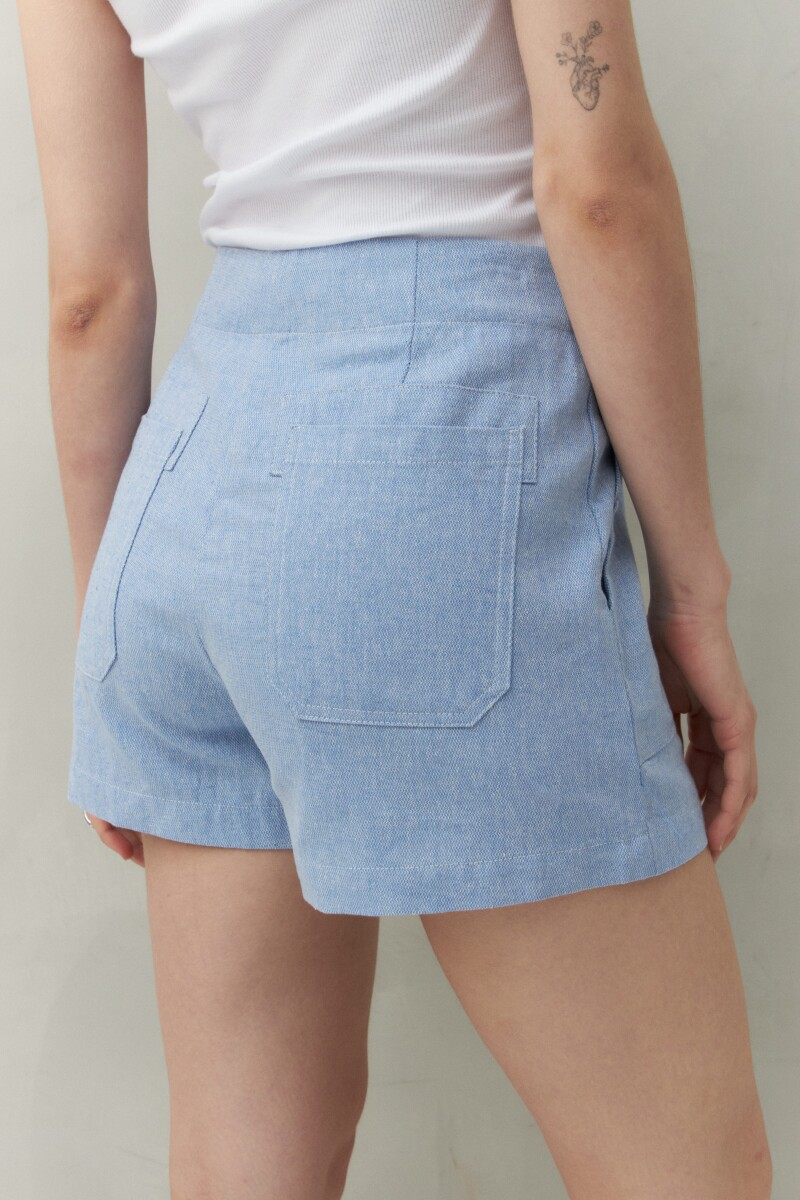SHORT NILS Azul Melange