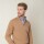 Sweater Lana Merino medio cierre Beige