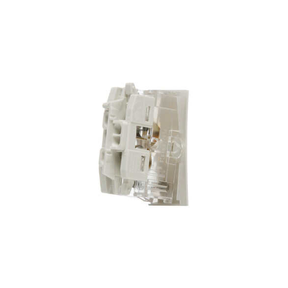Mód. pulsador neutro 10A 250V bianco reale Silight SK3118