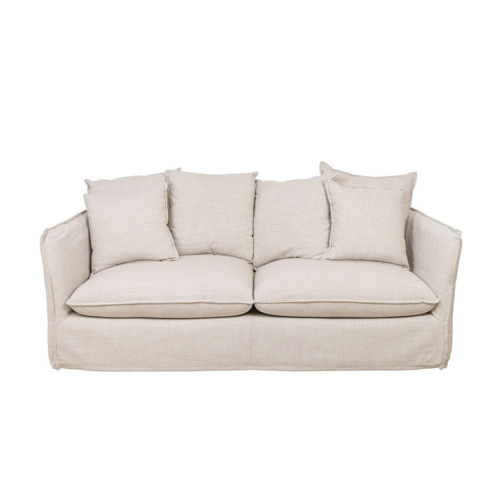 SOFÁ 3 CUERPOS TELA-PREMIUM NATURAL-BEIGE BAHAMA NATURAL