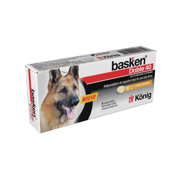 BASKEN DOBLE KONIG ANTIPARASITARIO 40 COMPRIMIDOS BASKEN DOBLE KONIG ANTIPARASITARIO 40 COMPRIMIDOS