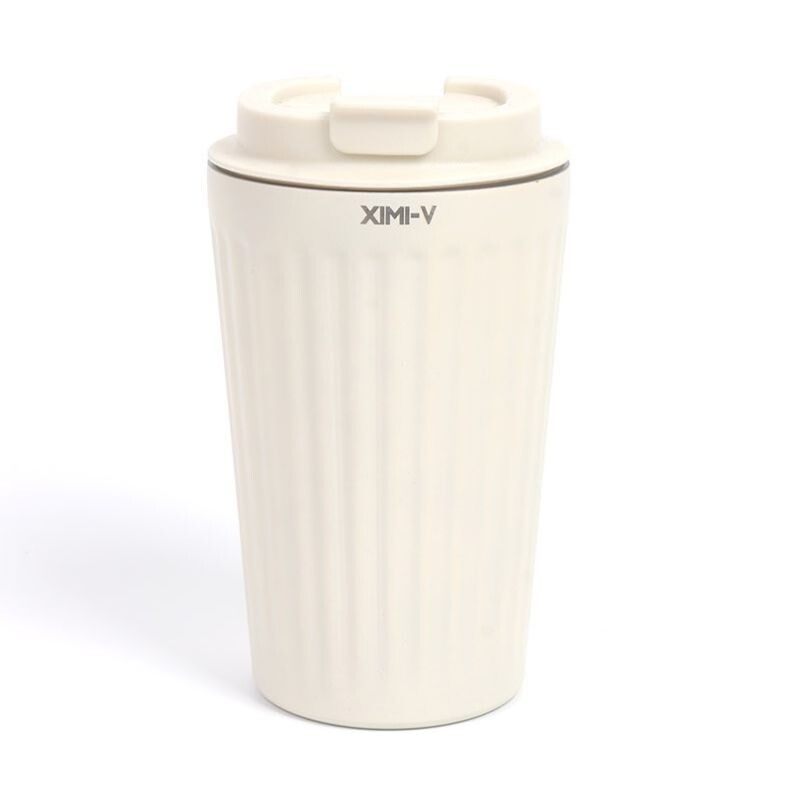 Vaso Térmico De Café A Rayas - Beige - 500ml Vaso Térmico De Café A Rayas - Beige - 500ml
