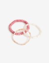 Pulseras Elásticas Sets Con Dijes Pulseras Elásticas Set Beads - Dorado