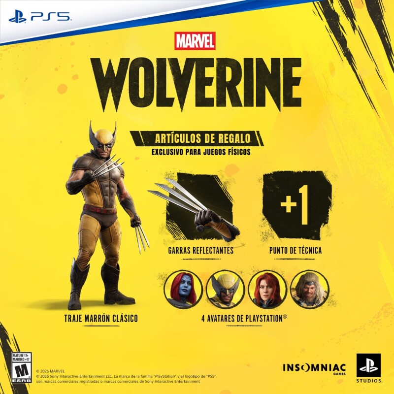 Juego Para PS5 MARVEL Wolverine Juego Para PS5 MARVEL Wolverine