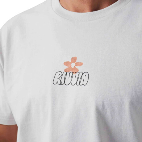 Remera Rivvia Flower Map Blanco