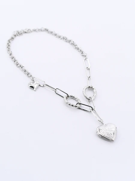 CADENITA CORAZON PLATEADO