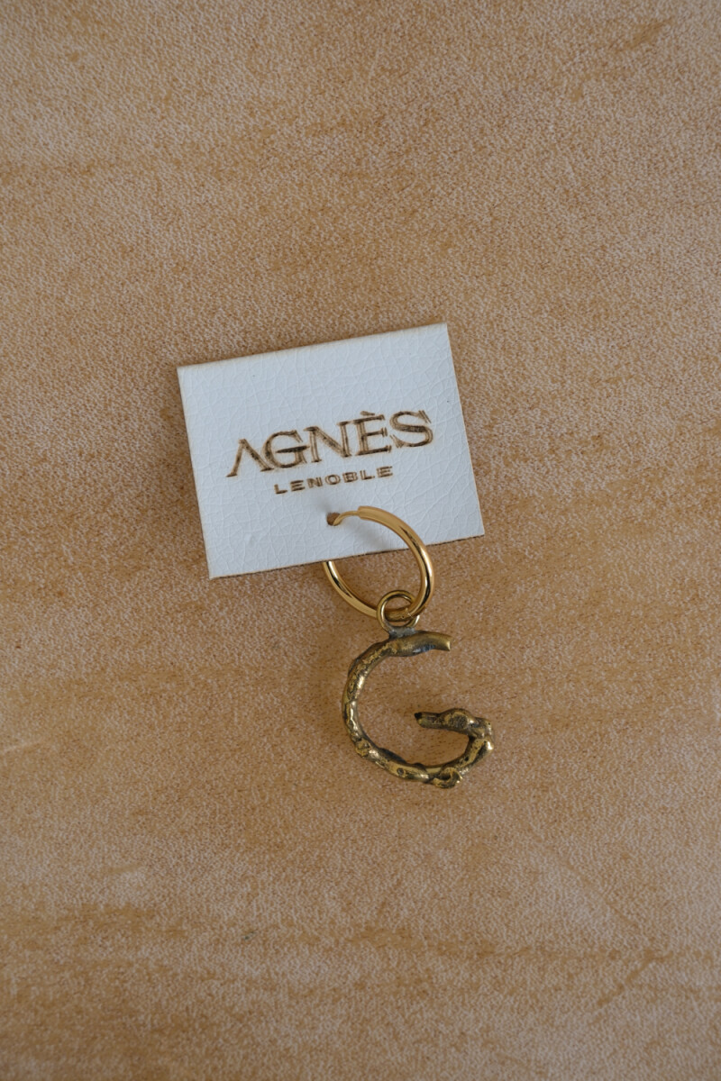Spelling Earrings Bronce - G