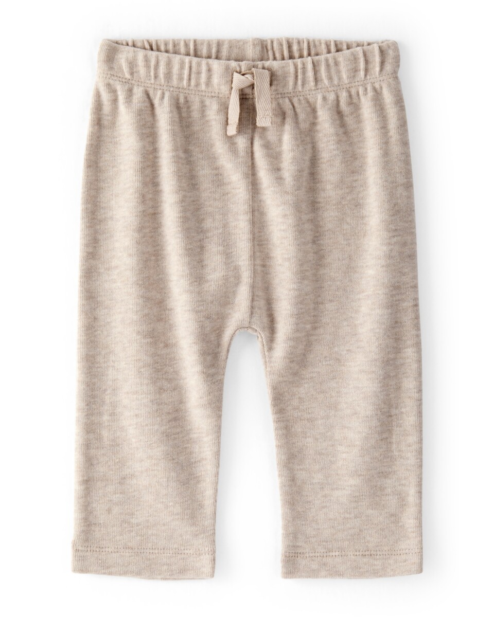Pantalón de algodón térmico, beige jaspeado 