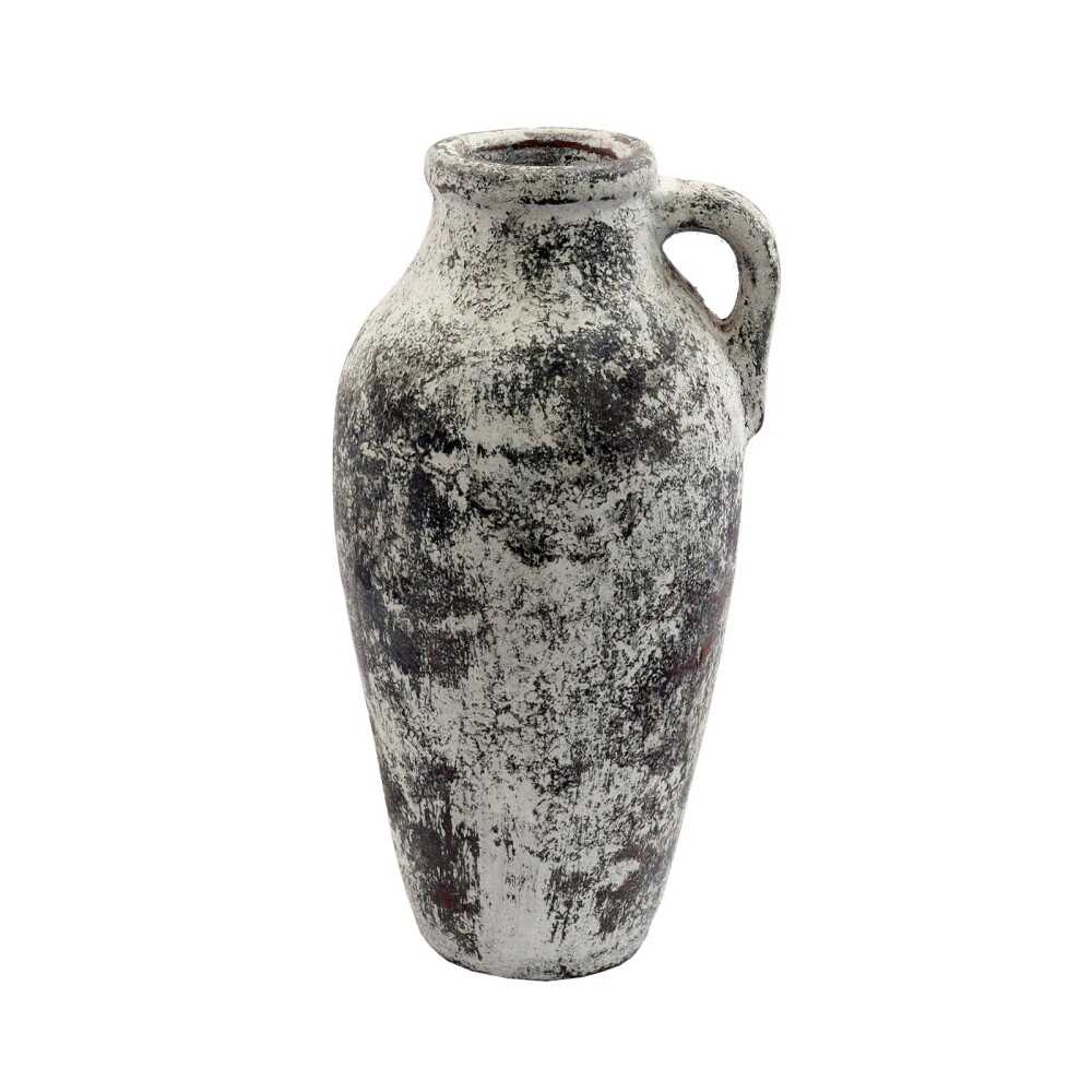 JARRÓN DECORATIVO BALOO TERRACOTA BLANCO BLANCO/GRIS