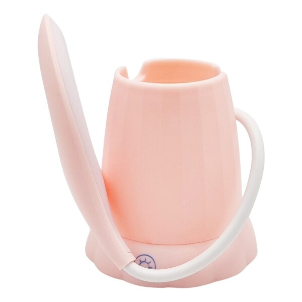 Lampara Tactil Flexible Con Base Porta Lapiz Recargable Led Color Variante Rosa