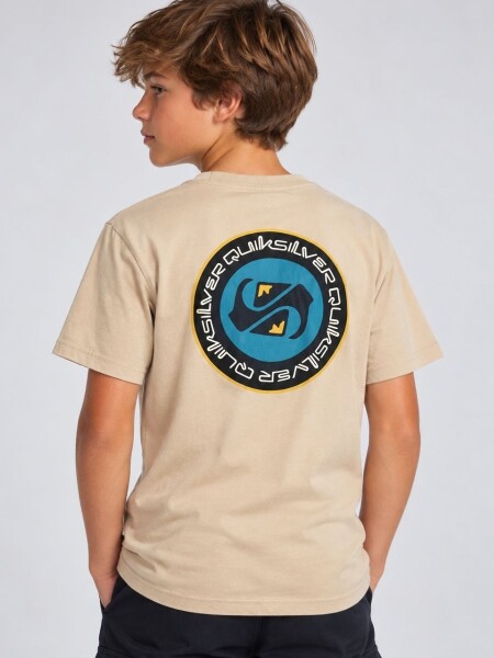 T-SHIRT QUIKSILVER 80602 NIÑO M.O BEIGE