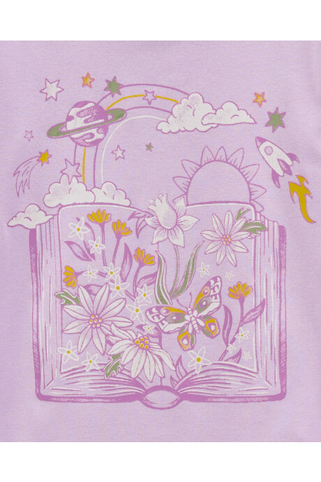 Pijama cuatro piezas de algodón, dos bermudas y dos remeras manga corta diseño floral Pijama cuatro piezas de algodón, dos bermudas y dos remeras manga corta diseño floral