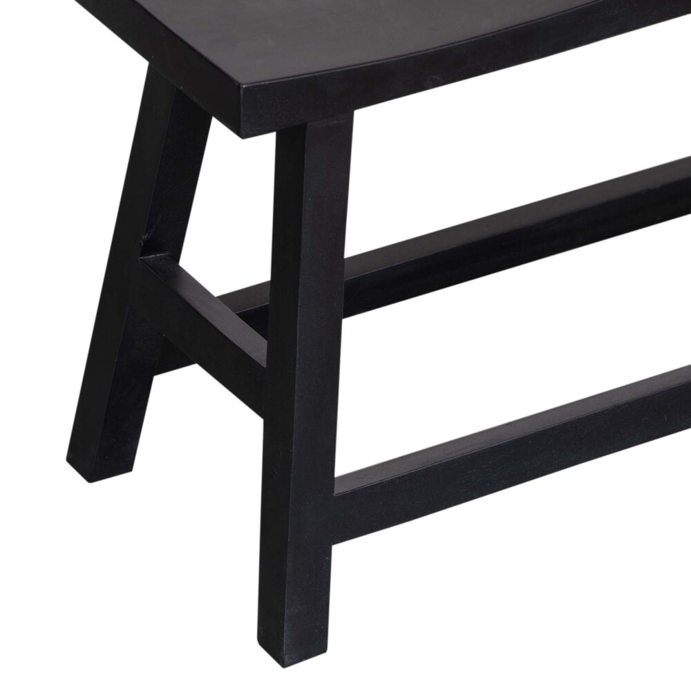 BANCO RECIBIDOR MADERA NEGRO DENVER