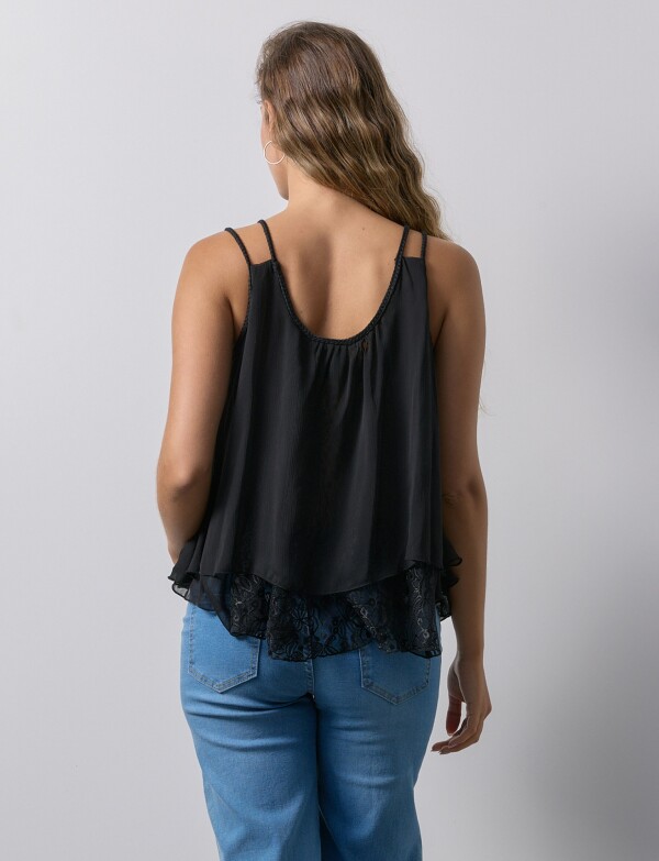 Blusa Gasa NEGRO