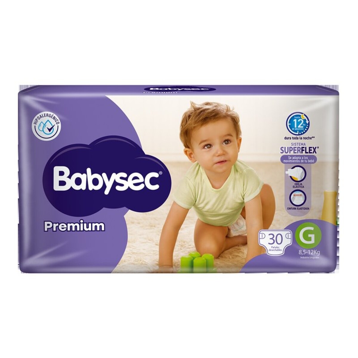 BABYSEC PREMIUM HIPER GRANDE PAQ. X 30 U 