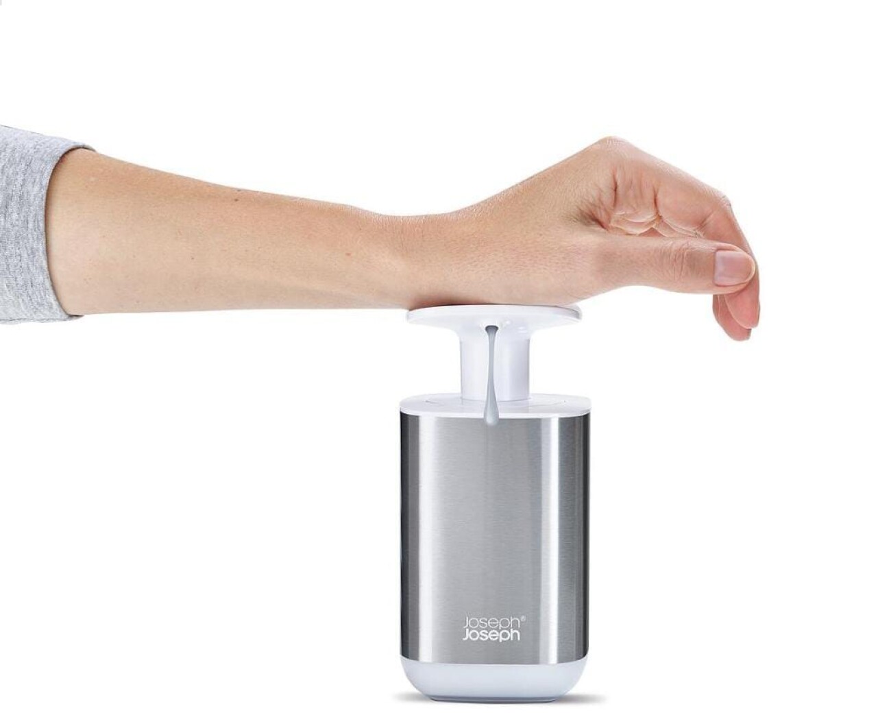 Dispensador de jabón higiénico de acero inoxidable – 350 ml Dispensador de jabón higiénico de acero inoxidable – 350 ml