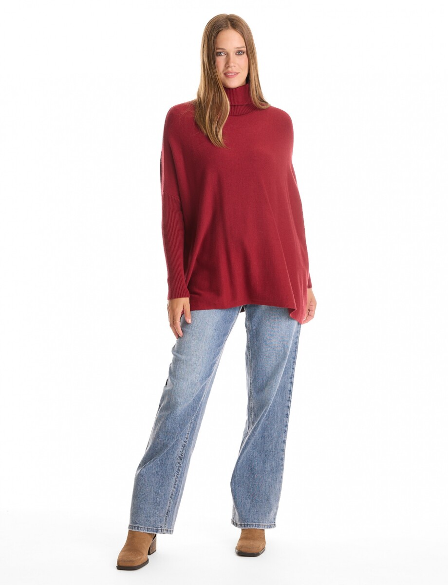 Polera Oversize - Bordeaux 