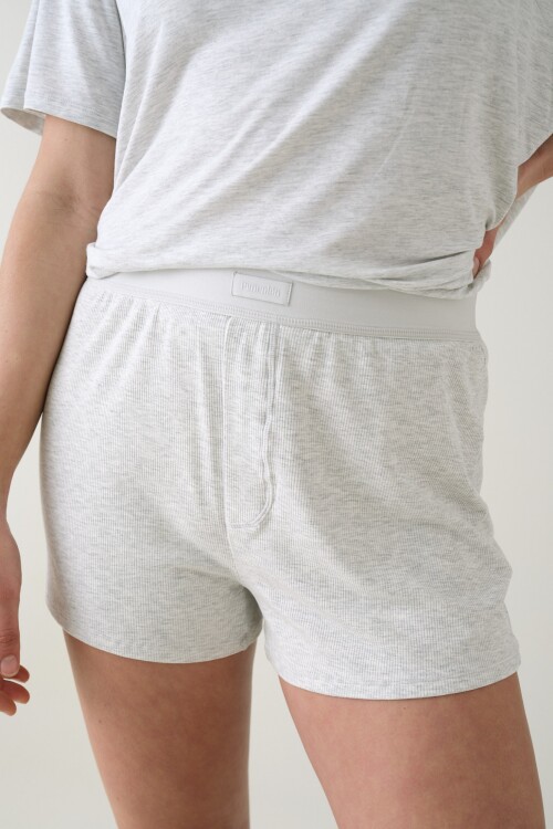 Short Boxer Rib Gris Melange