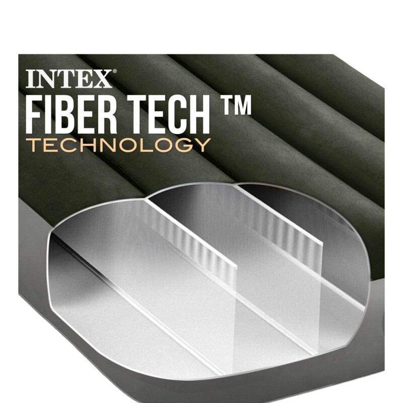 INTEX COLCHON DURA-BEAM STANDARD DOWNY AIR BED 1 PLAZA Intex Colchon Dura-beam Standard Downy Air Bed 1 Plaza