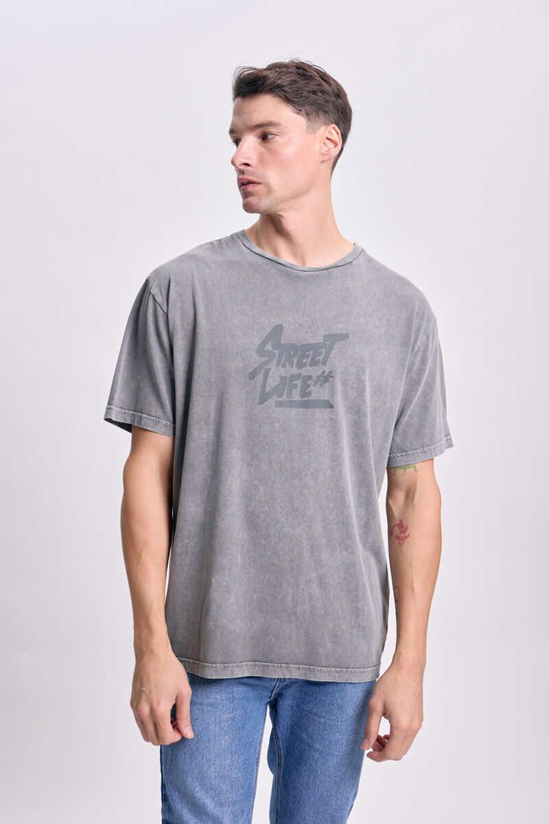Remera oversize Street Negro
