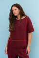BLUSA LINO CRUZ BURDEOS