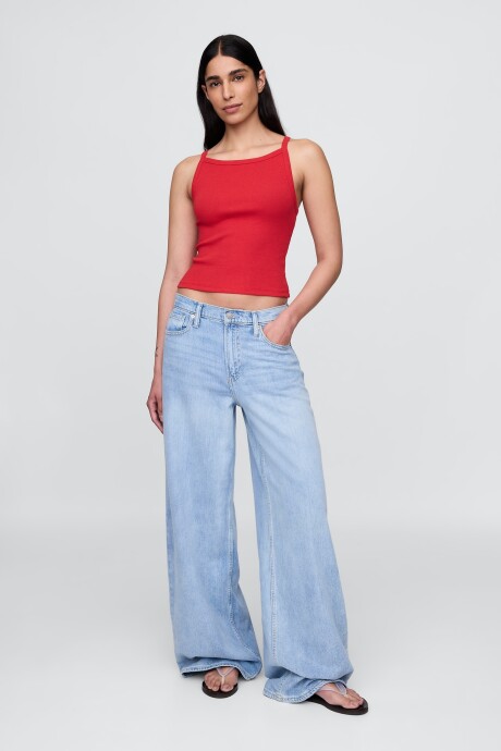 Musculosa Algodón Rib Mujer Tomato Sauce