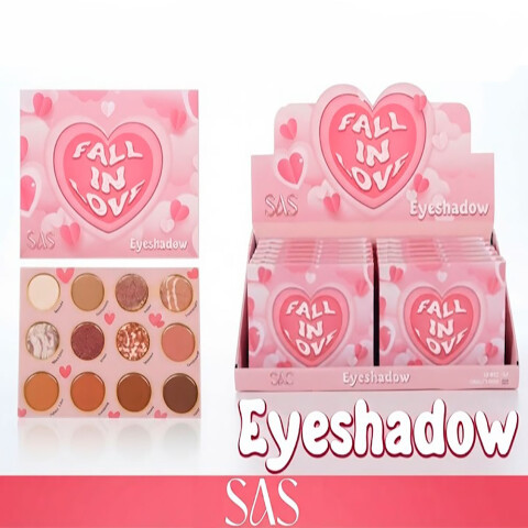 SAS Paleta de sombra de ojos 12 tonos Sas Paleta De Sombra De Ojos 12 Tonos