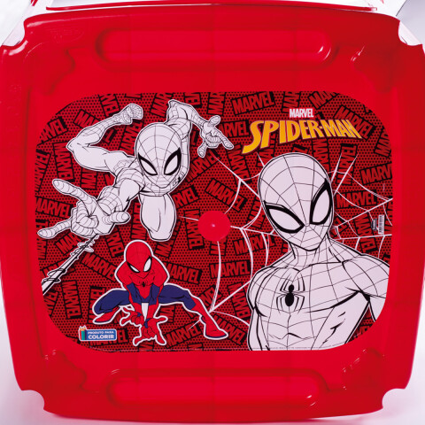 Mesa Plástica Infantil PVC Spiderman Para Colorear U