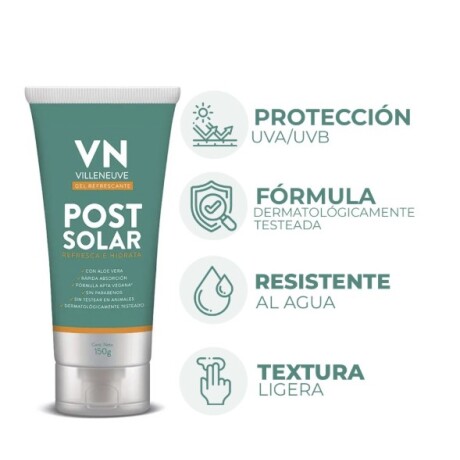Villeneuve gel post solar con Aloe Vera 150g Villeneuve gel post solar con Aloe Vera 150g